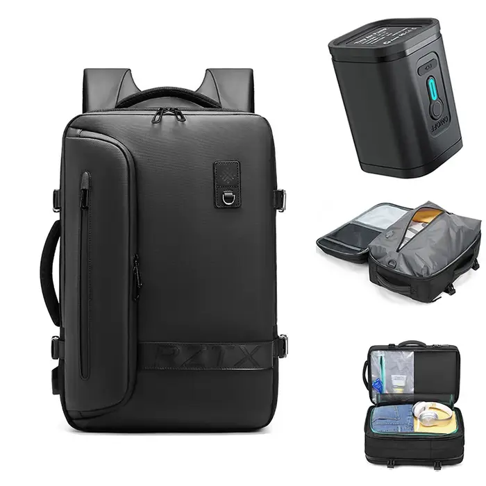 Voyage hommes sac à dos pour ordinateur portable étendu compression sous vide randonnée sac à dos US