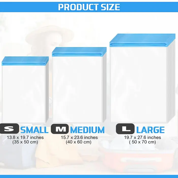 10 sacs de compression de voyage
