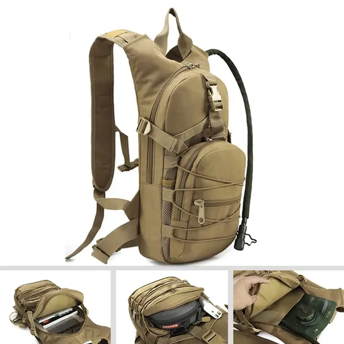 Sac à dos à eau léger, sac à dos de survie chameau