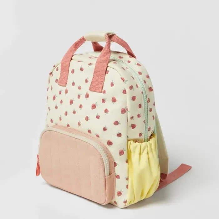 Sac à dos à imprimé floral de dessin animé pour enfants