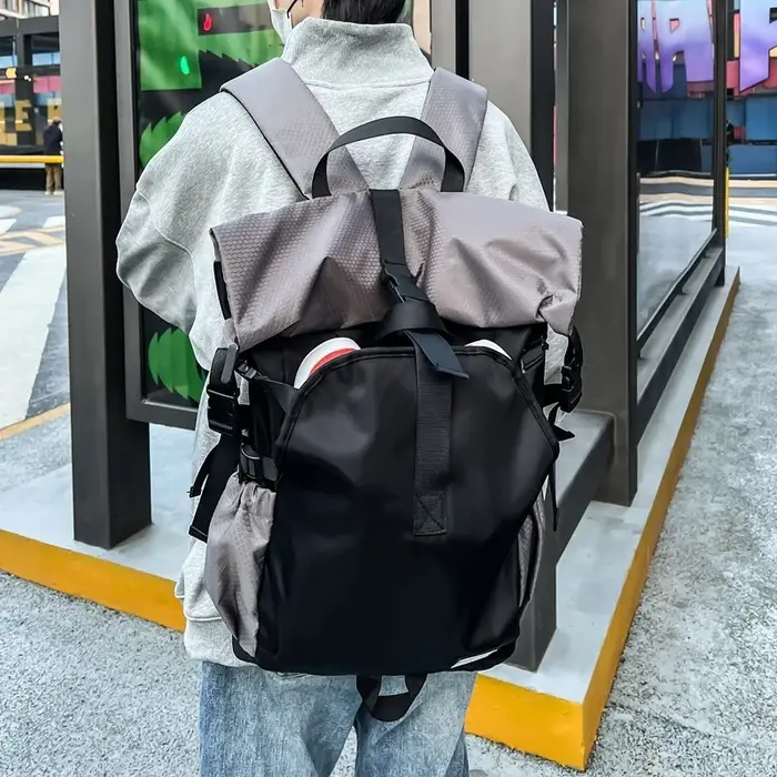 Sac à dos tendance à roulettes pour hommes