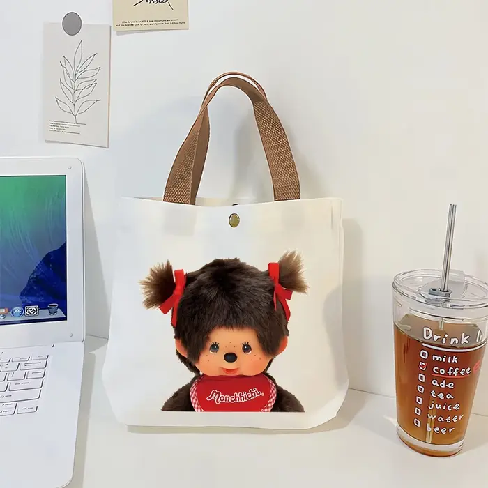 Sac fourre-tout en toile Monchhichi