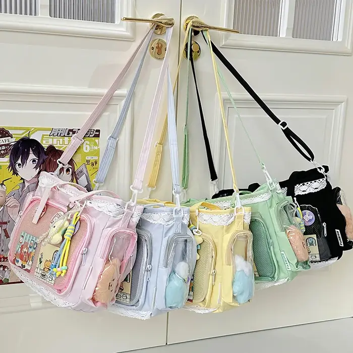 Sacs bandoulière style universitaire pour fille