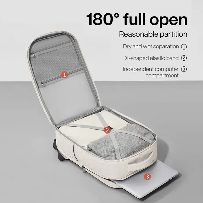 Mixi sac à dos extérieur femmes sac de voyage 18 pouces hommes sac à dos étanche ordinateur portable