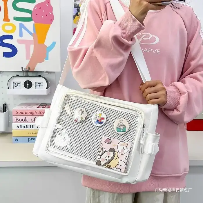 Sac à bandoulière de style collège pour filles