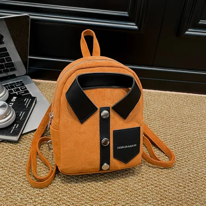 Petit sac à dos Punk veste Design sac à bandoulière pour adolescent mode sac à dos personnalité sac d'école mignon dame filles téléphone sac à main