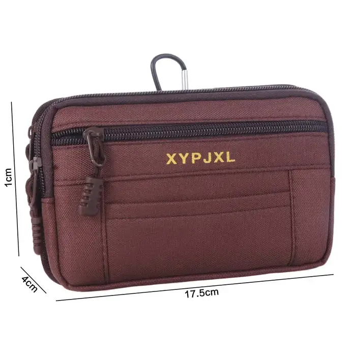 Sac banane homme multi-compartiments avec fermeture éclair