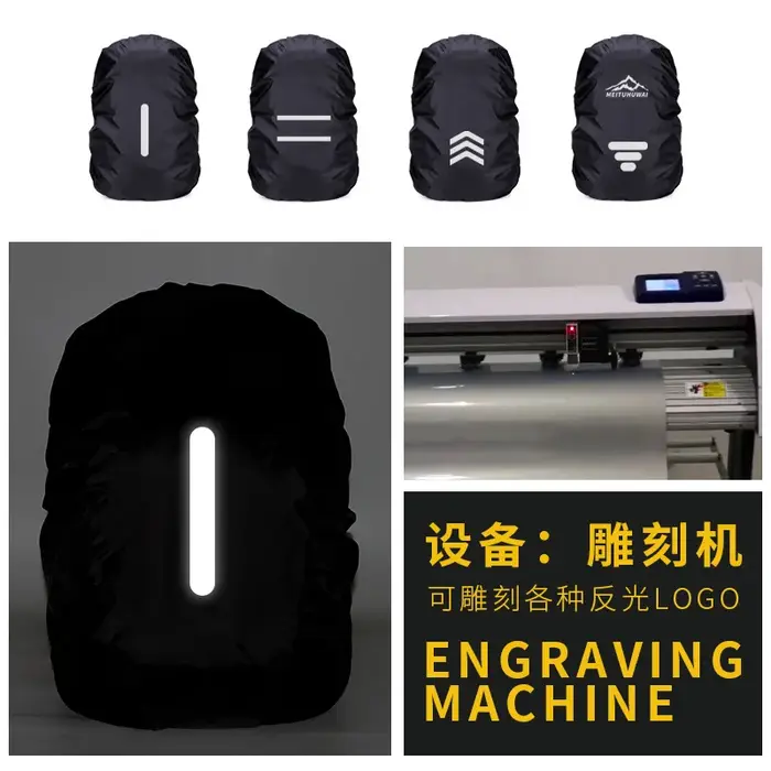 20-60L plusieurs tailles sac à dos extérieur housse de pluie imperméable réfléchissant randonnée Pack Protection