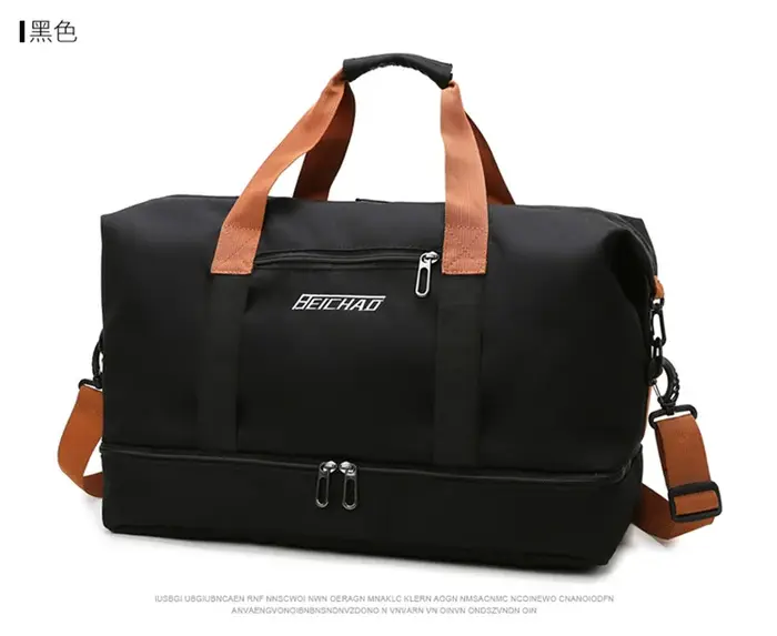 Sac de sport grande capacité, bagage pour courtes distances, sac de fitness portable, sac de voyage, sac à bandoulière, sac de sport imperméable pour homme