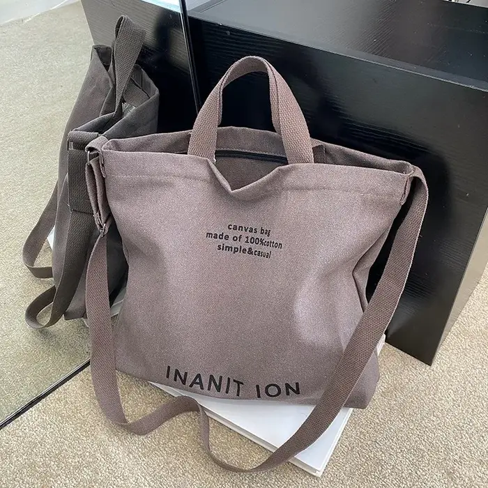 Sacs messagers japonais en toile pour hommes et femmes