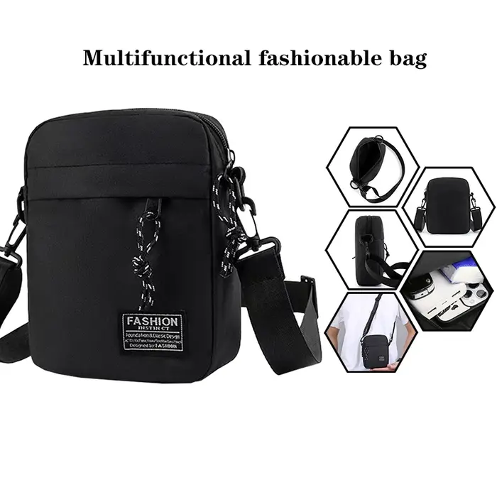 Sac bandoulière décontracté et élégant pour homme