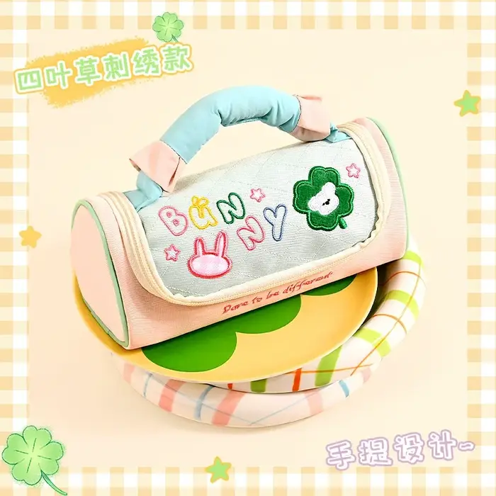 Trousse à crayons en polyester avec poignée, pochette pour règle scolaire, organiseur de cosmétiques, boîte cadeau inspirée d'Instagram, porte-stylos, étui à crayons