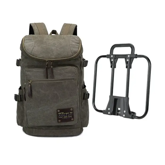 Sac à dos multifonctionnel en toile pliable pour vélo Bromsilice