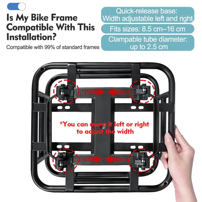 Panier de vélo arrière