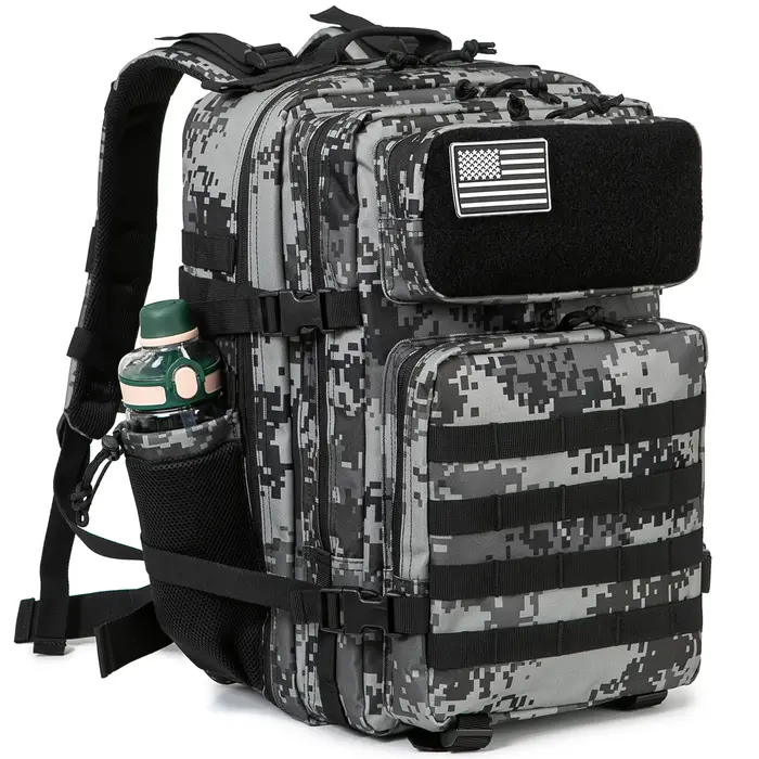 Sac à dos Dull avec porte-bouteille pour hommes et femmes, sac d'assaut, sac à dos RapDuty, école de