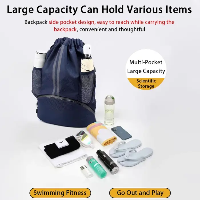 Sac à dos de sport avec cordon de serrage