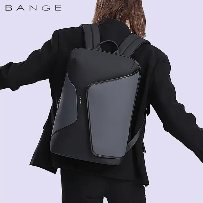 Sac à dos d'affaires BANGE pour hommes, sac à dos d'école imperméable de luxe, sac à dos pour ordina