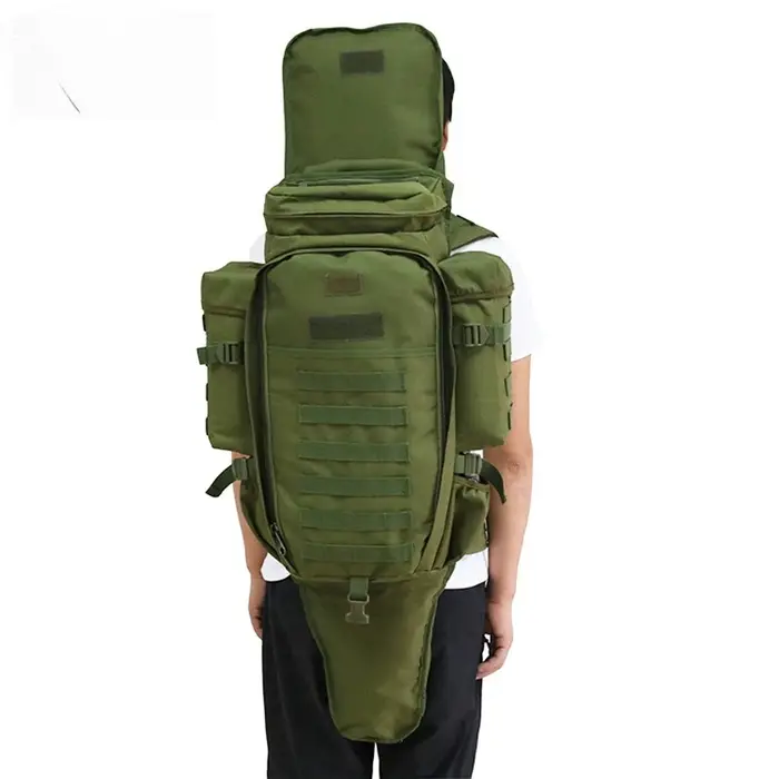Sac à dos tactique hommes grand rembourré double fusil de chasse transportant sacs à dos Molle