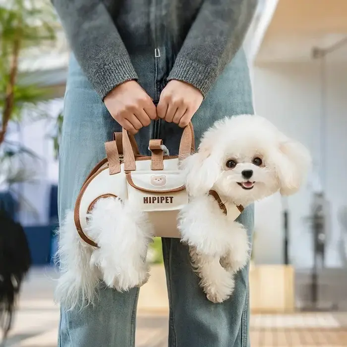 Sac à dos avec harnais pour chien, porte-animaux de compagnie pour petit chien, harnais de levage pour tout le corps, sac à bandoulière à forte charge pour chat