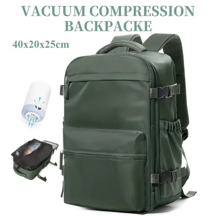 Sac à dos de voyage à compression sous vide pour hommes et femmes