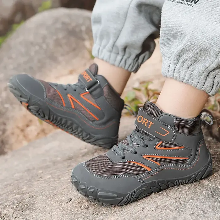 Chaussures hautes et larges pieds nus pour petits/grands enfants |   Baskets minimalistes de style d
