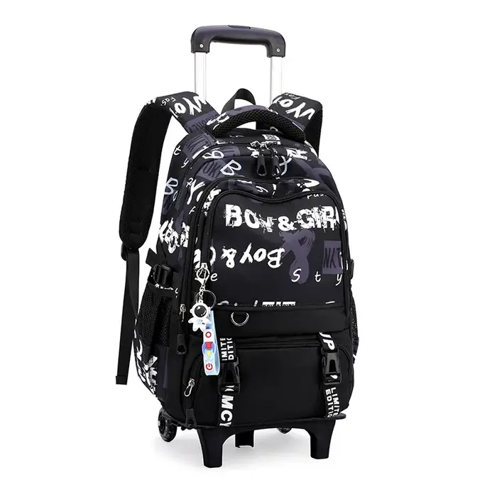 Sacs d'école à roulettes sacs à dos scolaires pour garçons sac à roulettes sac d'école orthopédique 