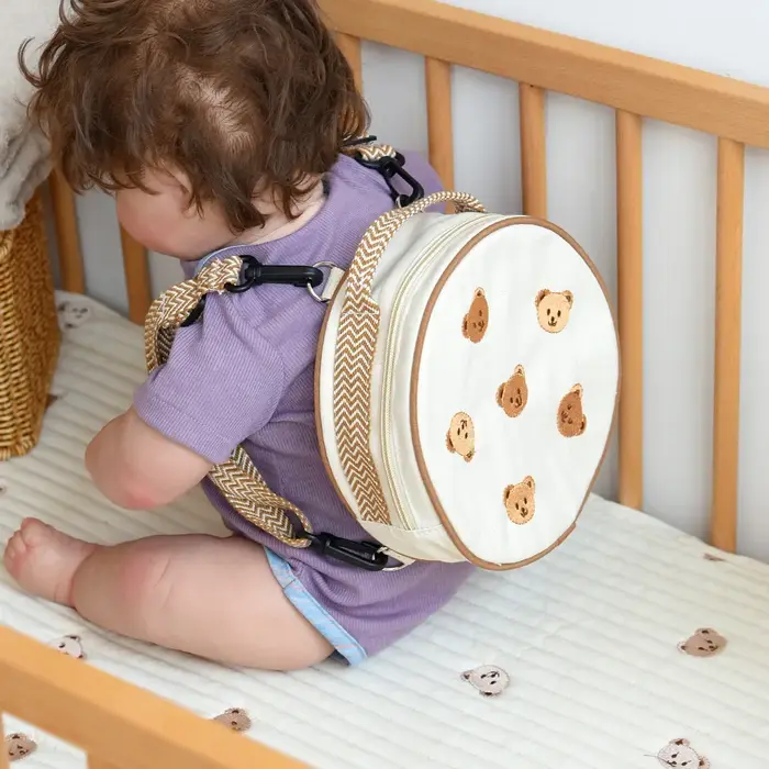 Nouveaux enfants sac à dos maternelle nom broderie cartable personnalité bricolage Anti-perte matela