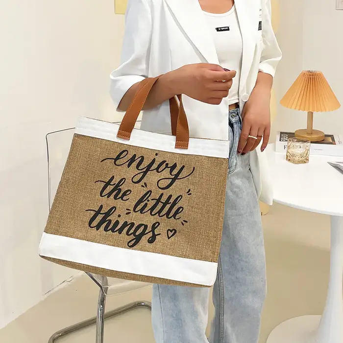 Sac fourre-tout en toile pour femme