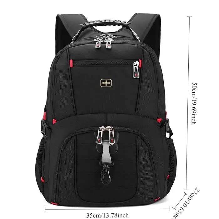 Sac à dos pour ordinateur portable en tissu Oxford imperméable de grande capacité