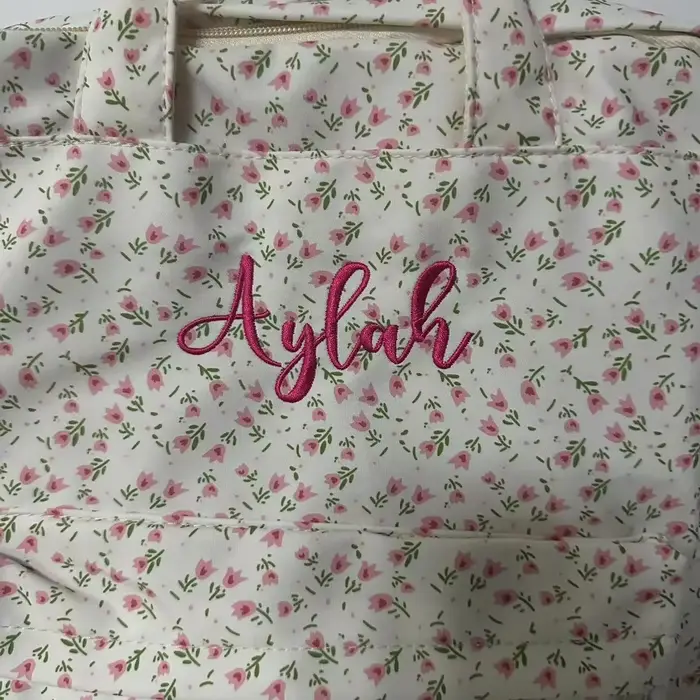 Sac à dos floral personnalisé pour filles douces