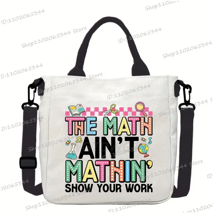 Nouveau sac à main d'école de créateur drôle retour à l'école imprimé sac à bandoulière pour filles garçons mode