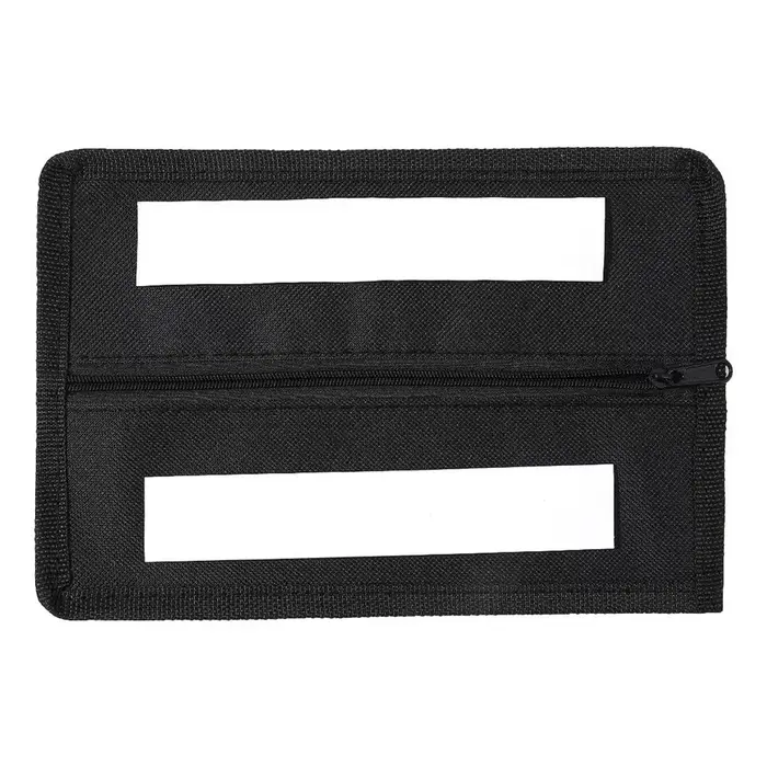 Sac de rangement caché à forte adhérence, noir, design discret, compartiment secret, fermeture éclair, discret.