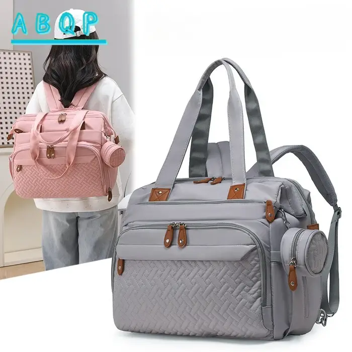 Sac à dos à langer tendance, sac à dos à langer multifonctionnel pour bébé, sac de rangement grande capacité pour les essentiels de bébé