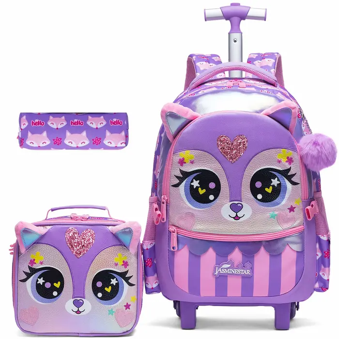 Sac à dos à roulettes pour filles