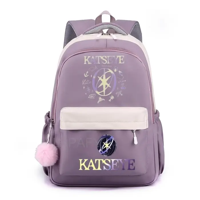 Sac à dos Katseye à imprimé amusant pour filles, sacs d'école pour enfants, sac à dos tendance pour 