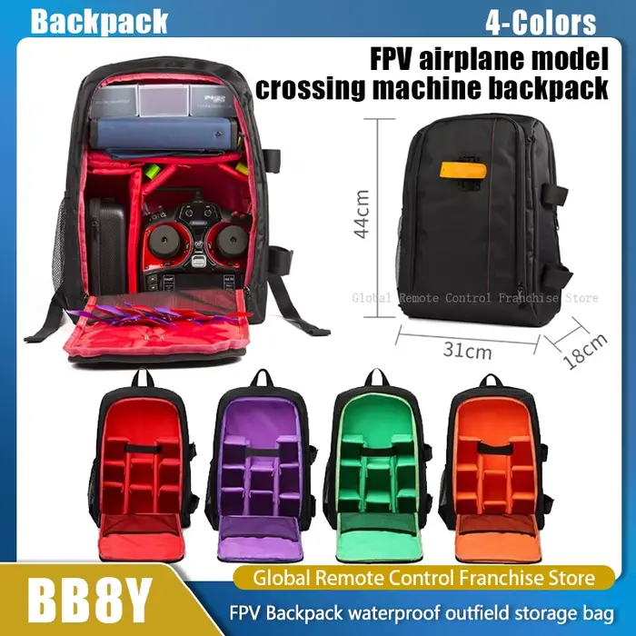 FPV Machine de croisement sac à dos quatre axes bricolage avion Drone modèle sac Portable étanche grande capacité stockage sac à dos cadeaux
