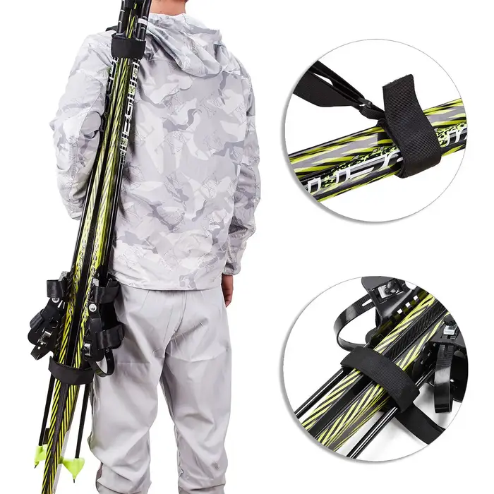 Ski bandoulière réglable sac à dos de Ski transporteur Ski sangle de transport pour hommes femmes et enfants