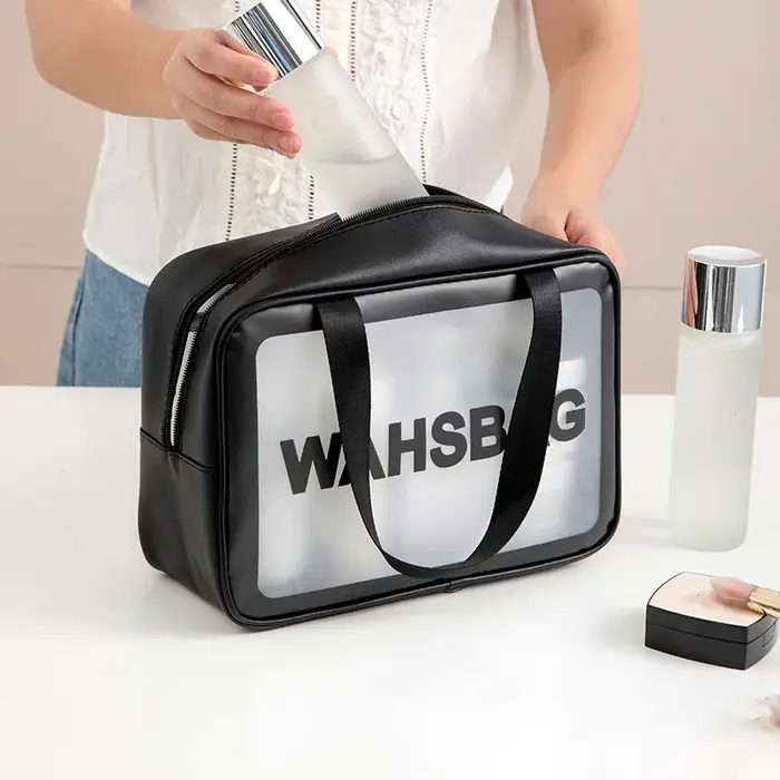 Sacs de rangement étanches avec poignée en cuir PU