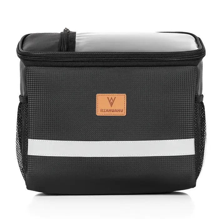 Sac isolé pour vélo 8L, sac de rangement avant pour écran tactile de grande capacité, étanche avec b