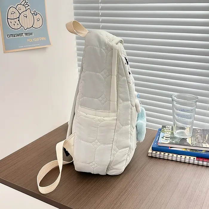 Sac à dos brodé de dessin animé en nylon pour filles