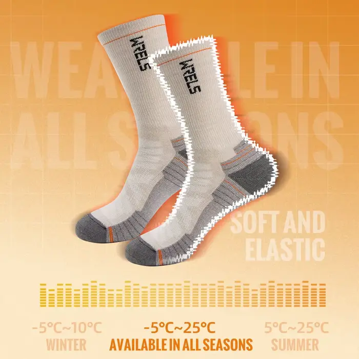 WRELS chaussettes en laine mérinos