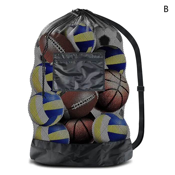 〔E〕Sac de sport en filet extra large pour ballons de football