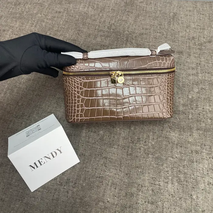 Sac à main en cuir pour femmes, sac à bandoulière de petite taille 19CM, pochette à motif Crocodile,