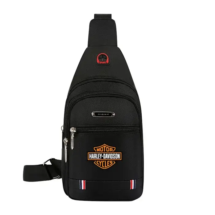 Petit sac à dos de loisirs pour moto, sacoche à une épaule, sac de poitrine pour Harley Davidson Sof