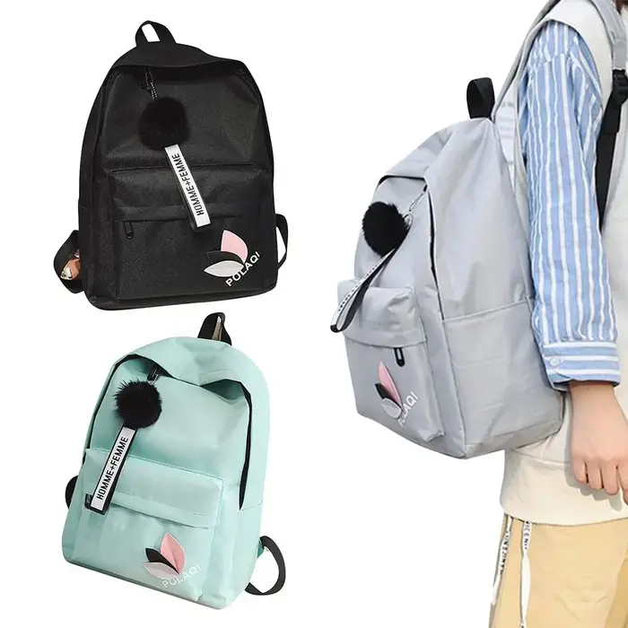 Sac à dos de grande capacité avec fermeture éclair pour femme