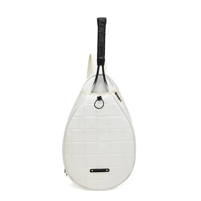 Sac de sport à bandoulière grande capacité pour tennis et badminton, couleur unie, pour jeunes