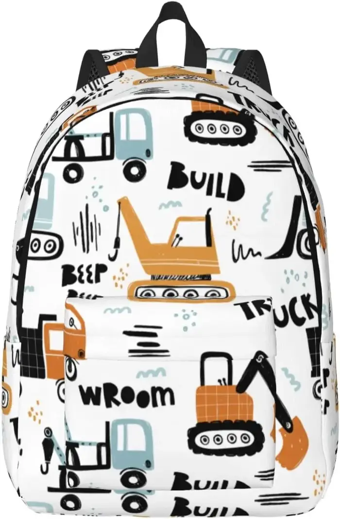 Sac à dos en toile de dessin animé léger pour hommes et femmes, sac de voyage décontracté, sac à dos