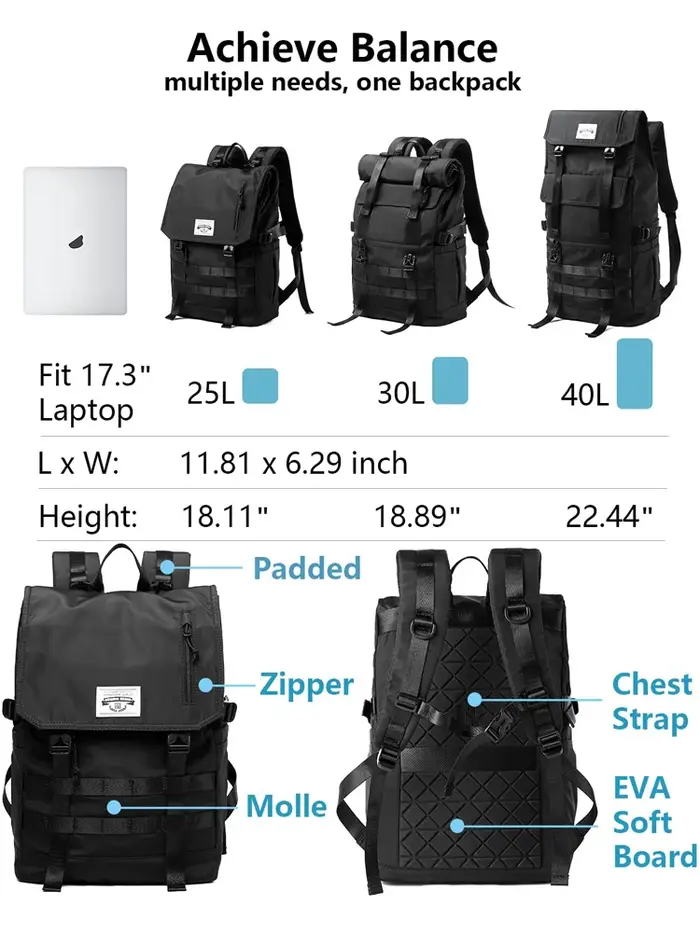 Sac à dos à roulettes pour hommes