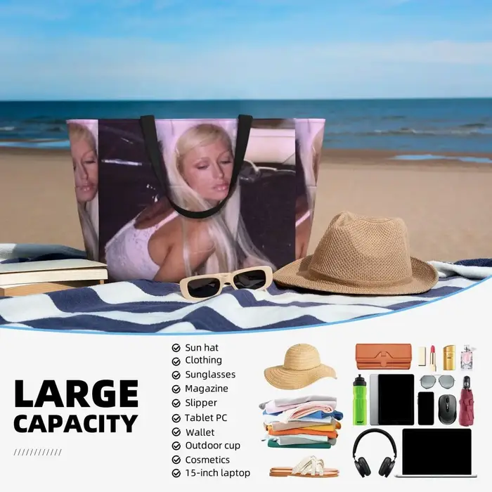 Paris Hilton plage sac fourre-tout Sport Gym Yoga Duffle grand sac