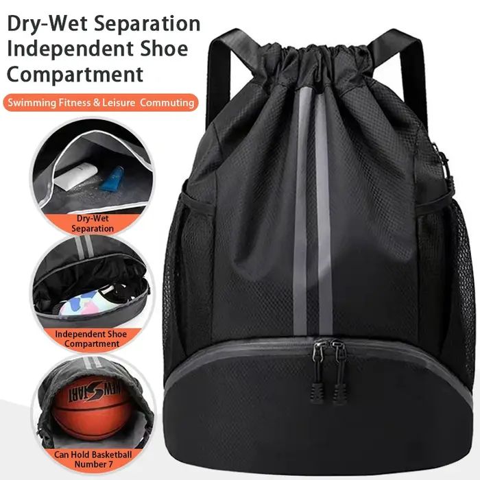 Sac à dos de sport avec cordon de serrage